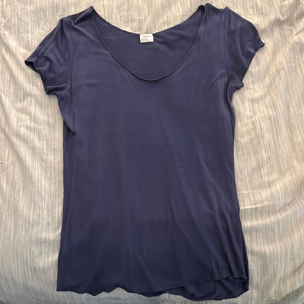 Blue Scoop Shirt